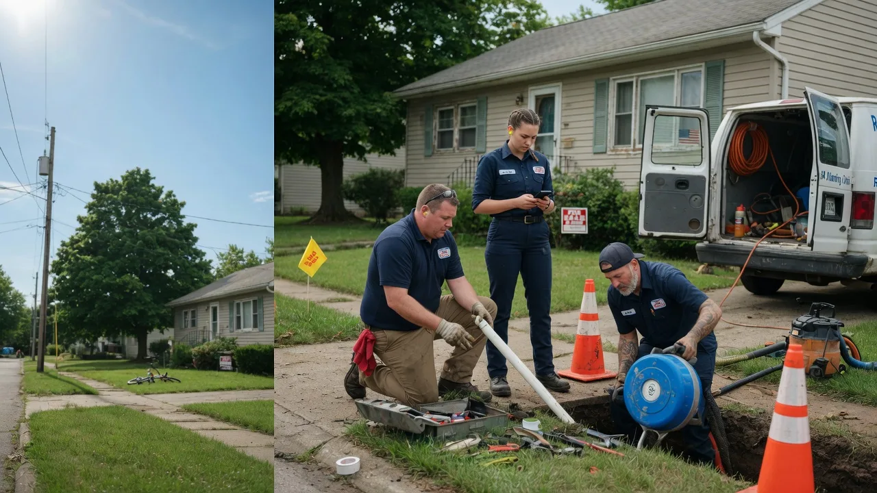 Sewer Line Repair in La Fontaine, IN near me
